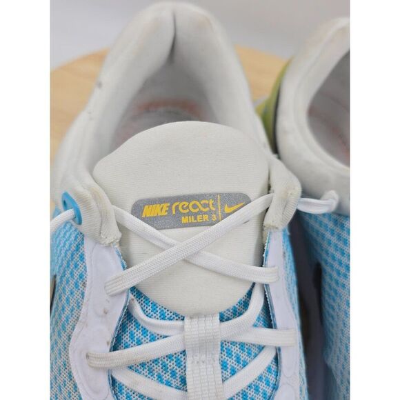 Nike React Miler 3 Road Running Shoes  Nike React Miler 3 White Chlorine Vivid Sulfur Men 15 Running Shoes  DD0490-100
